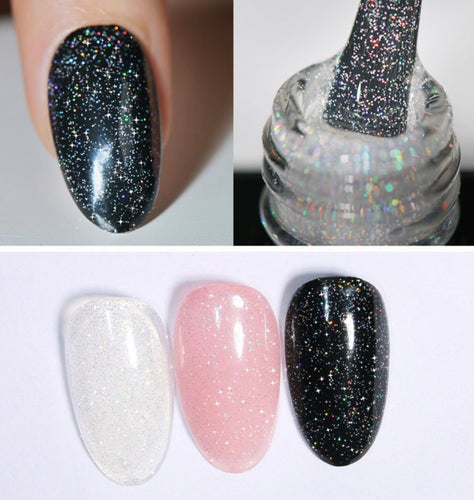 Jellie Gel Holographic No Wipe 15ml Top Coat